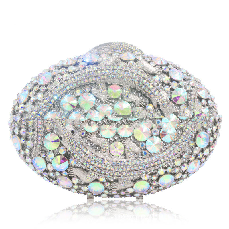 Clutch Sac à Main de Soirée Strass - Pochette Bijoux Femme