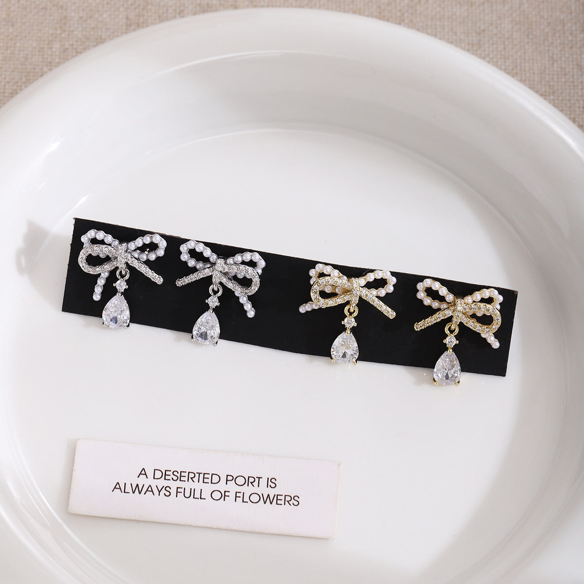 Boucles Oreilles Femme Géométriques Alliage - Diamant Nœud Élégant