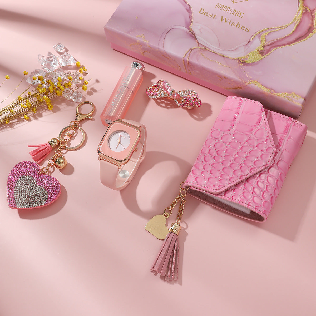 Coffret Cadeau Montre Femme Élégant - Set Anniversaire Écrin Premium