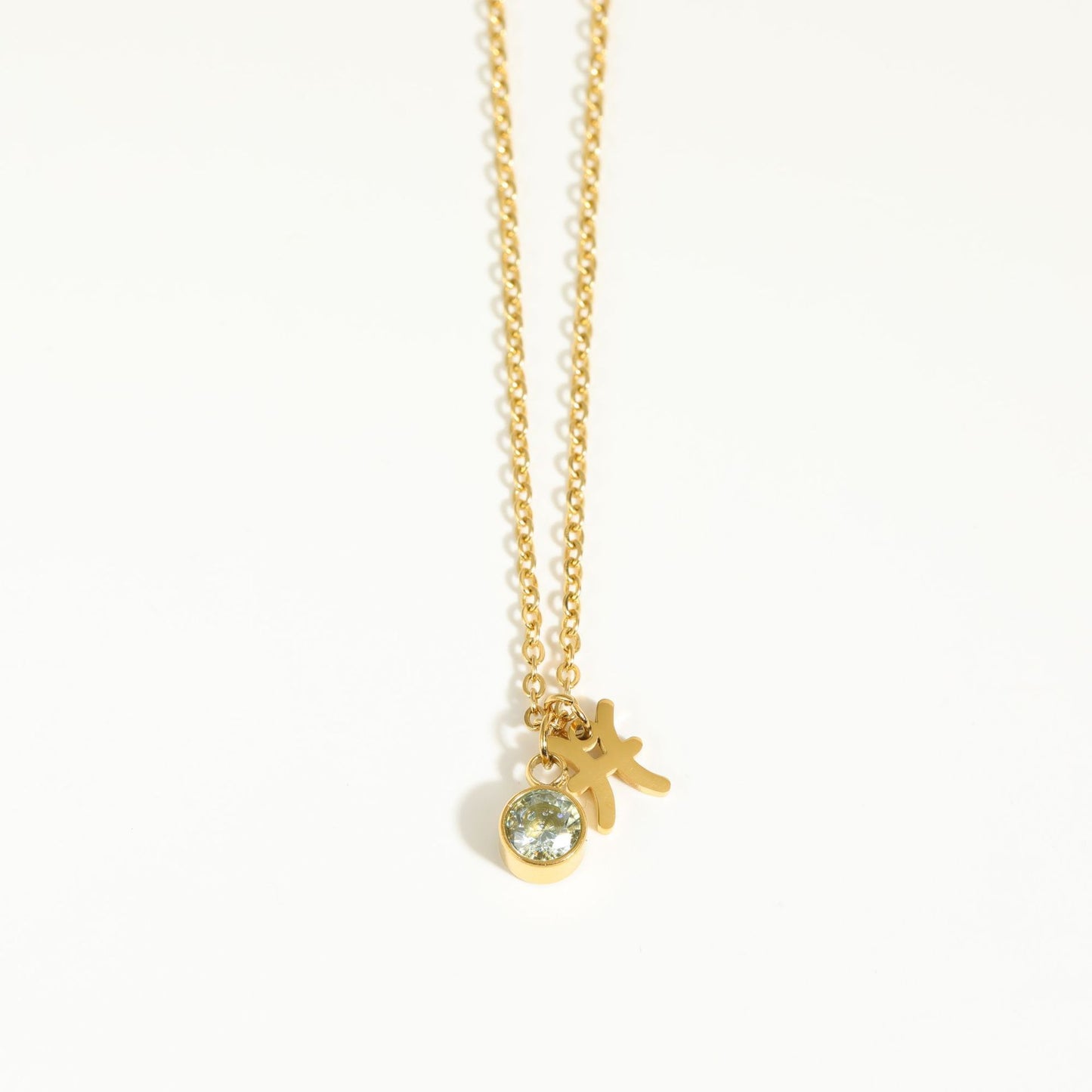 Collier Pendentif Zircon 5mm 15g - 12 Signes Zodiacaux
