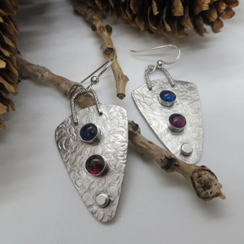 Boucles d'Oreilles Asymétriques 20g - Formes Géométriques Variées