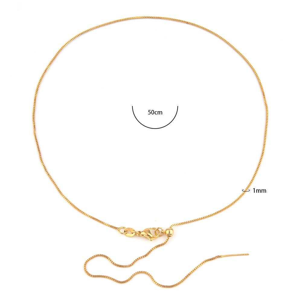 Collier Alphabet Acier Inoxydable 8g - 26 Lettres Personnalisables