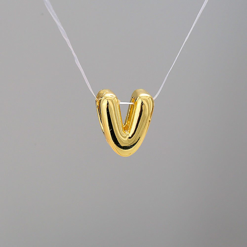Collier Alphabet Acier Inoxydable 8g - 26 Lettres Personnalisables