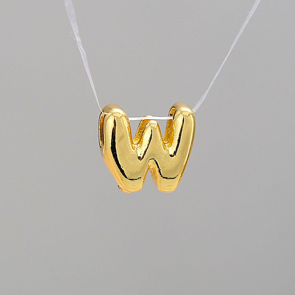 Collier Alphabet Acier Inoxydable 8g - 26 Lettres Personnalisables