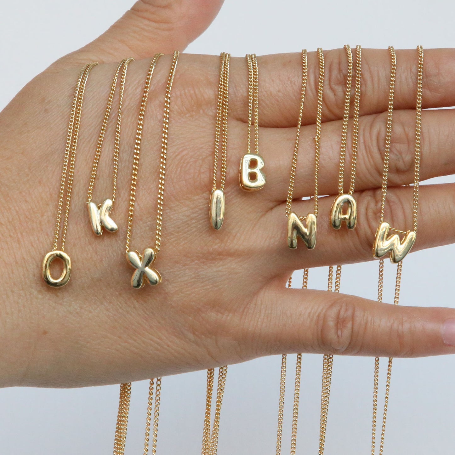 Collier Alphabet Acier Inoxydable 8g - 26 Lettres Personnalisables