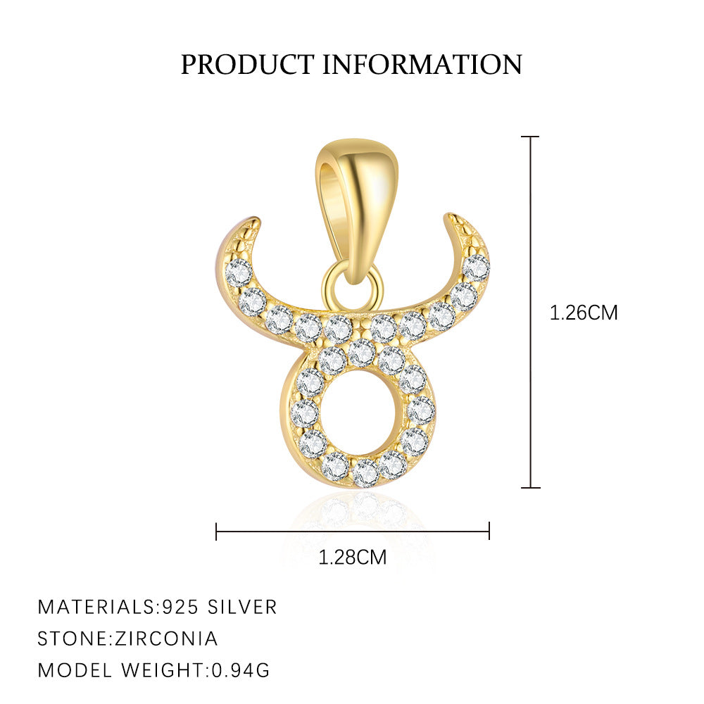 Collier Argent Sterling S925 11g - 12 Constellations Zodiacales