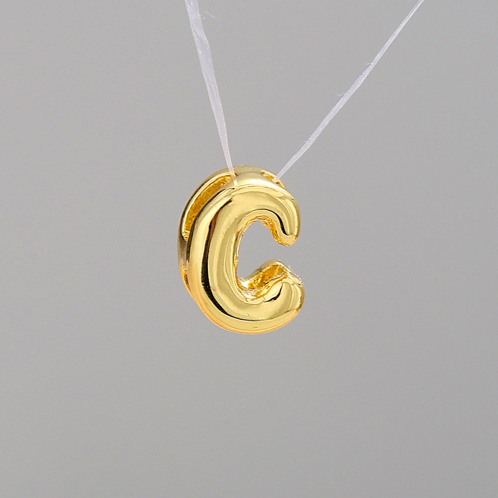 Collier Alphabet Acier Inoxydable 8g - 26 Lettres Personnalisables