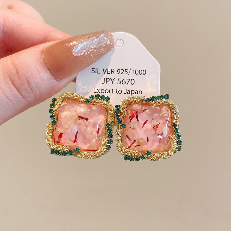 Boucles d'Oreilles Fleurs Colorées Acrylique 10g - 7 Designs