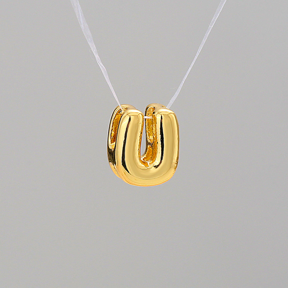 Collier Alphabet Acier Inoxydable 8g - 26 Lettres Personnalisables