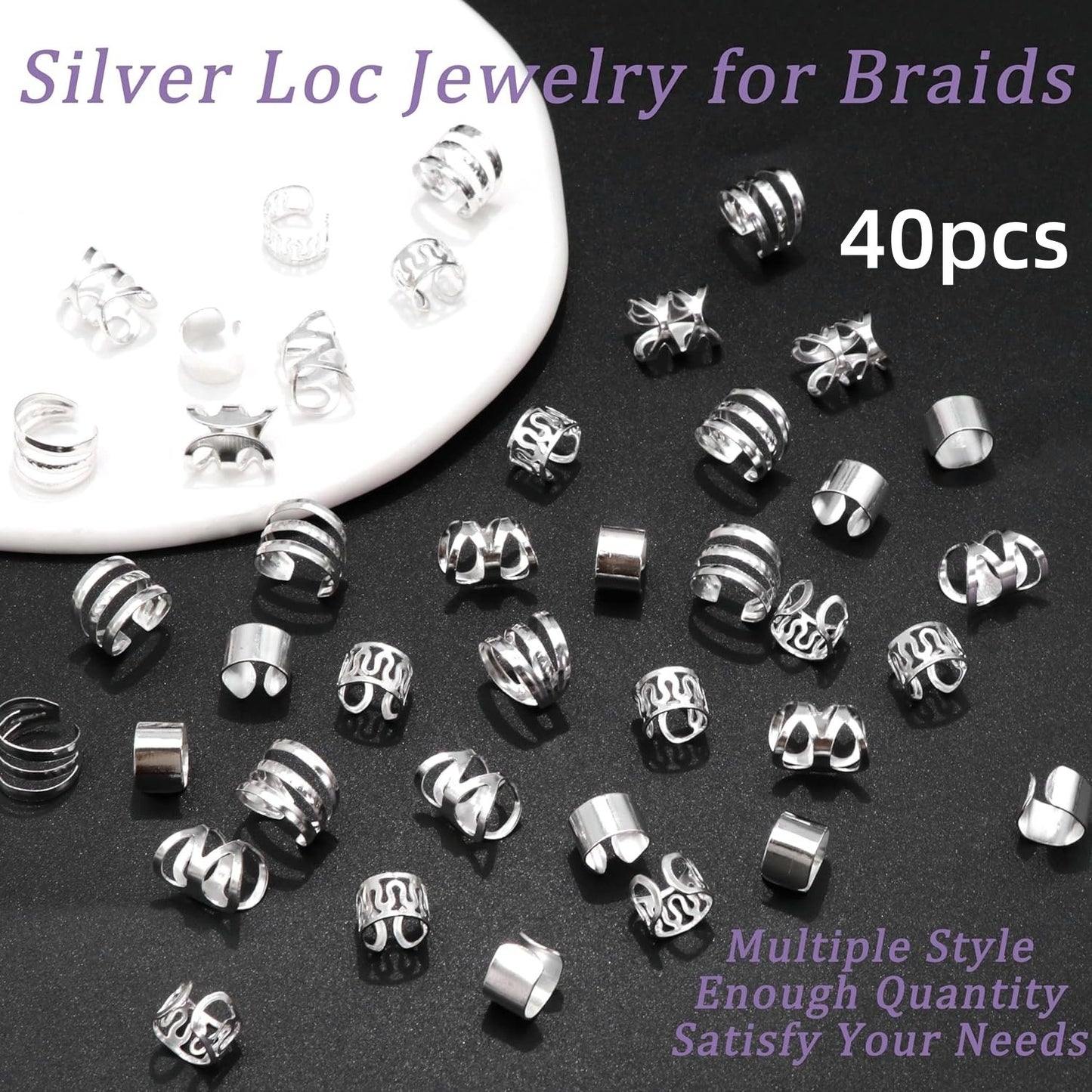 Lot 40 Pinces Cheveux Tressés - Clips Oreille Accessoires