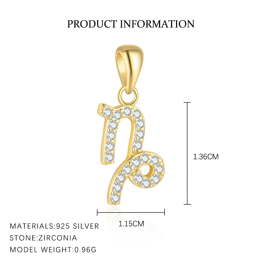 Collier Argent Sterling S925 11g - 12 Constellations Zodiacales