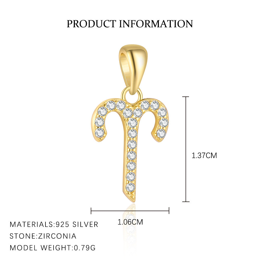 Collier Argent Sterling S925 11g - 12 Constellations Zodiacales