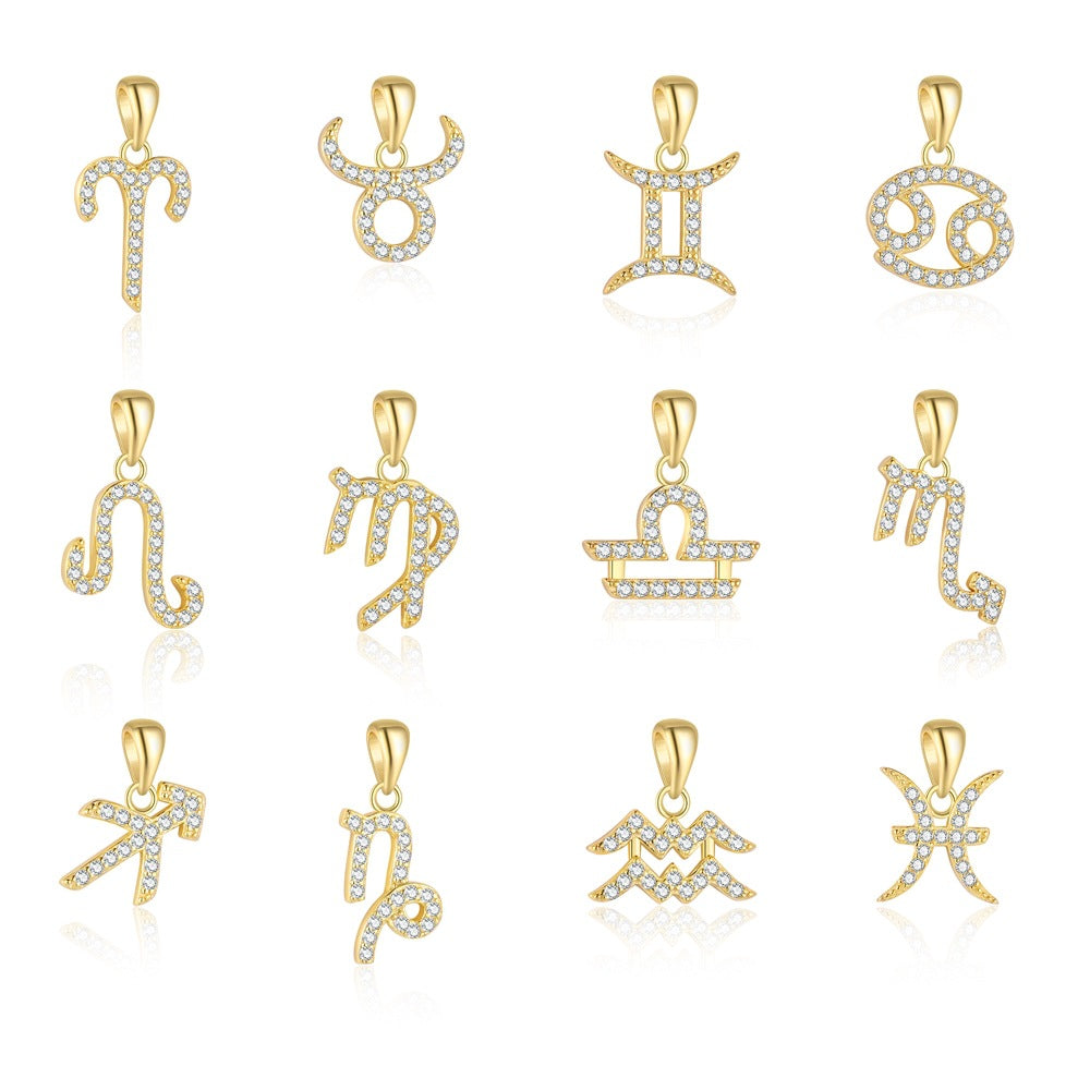 Collier Argent Sterling S925 11g - 12 Constellations Zodiacales