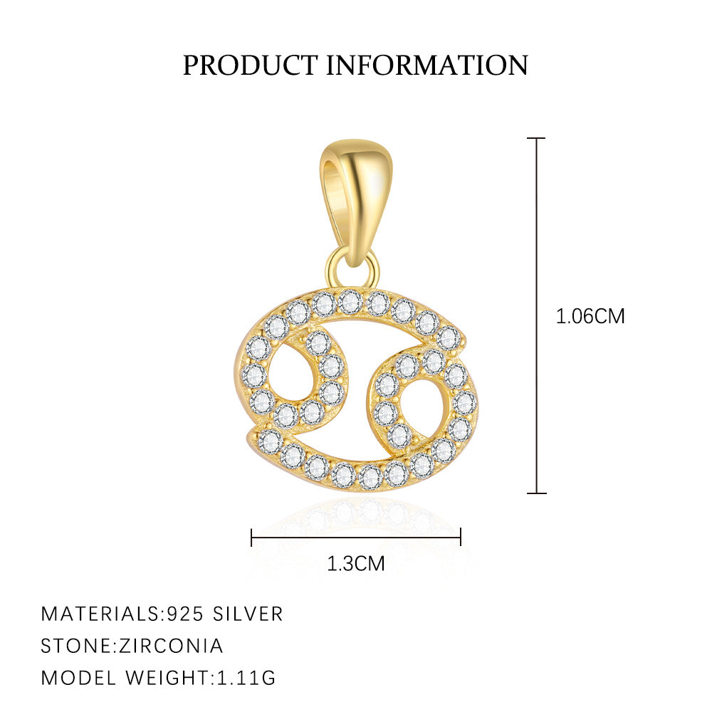 Collier Argent Sterling S925 11g - 12 Constellations Zodiacales
