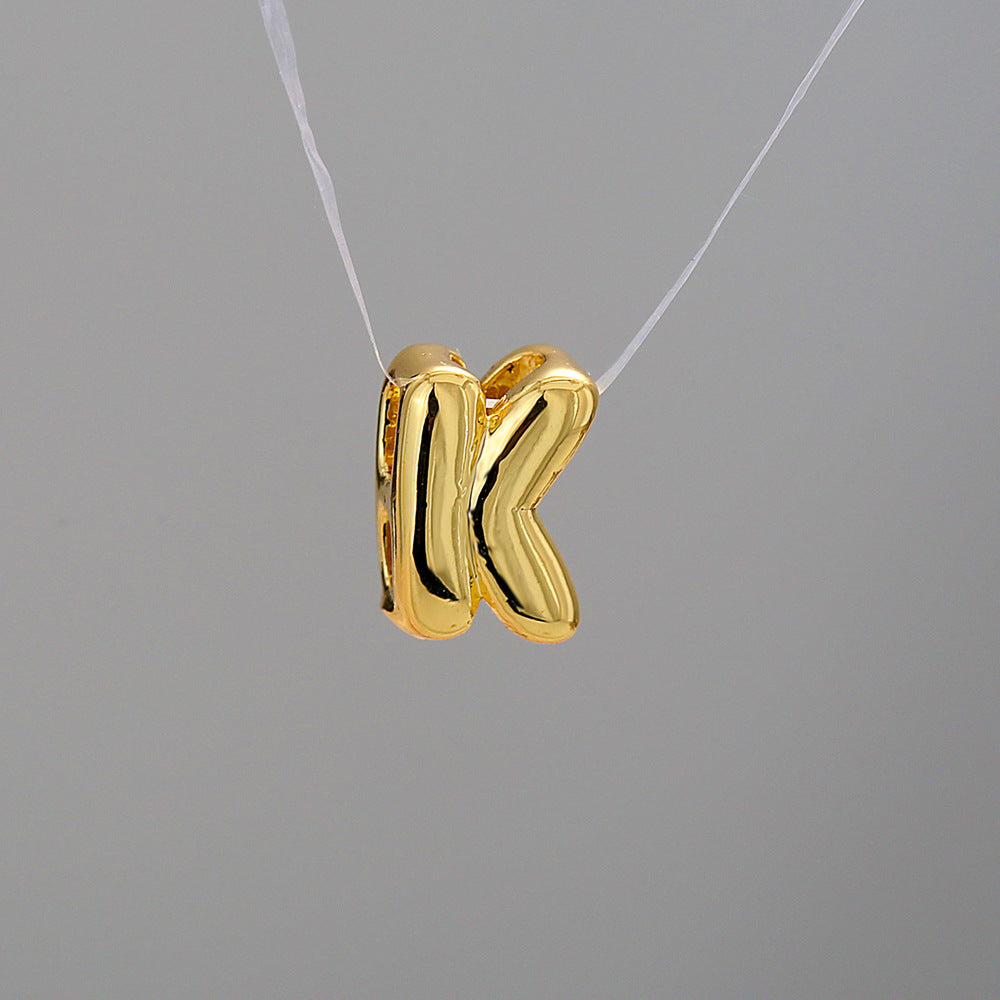 Collier Alphabet Acier Inoxydable 8g - 26 Lettres Personnalisables