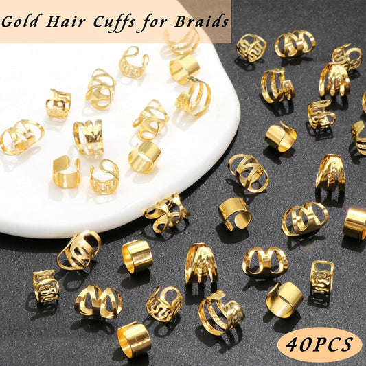 Lot 40 Pinces Cheveux Tressés - Clips Oreille Accessoires