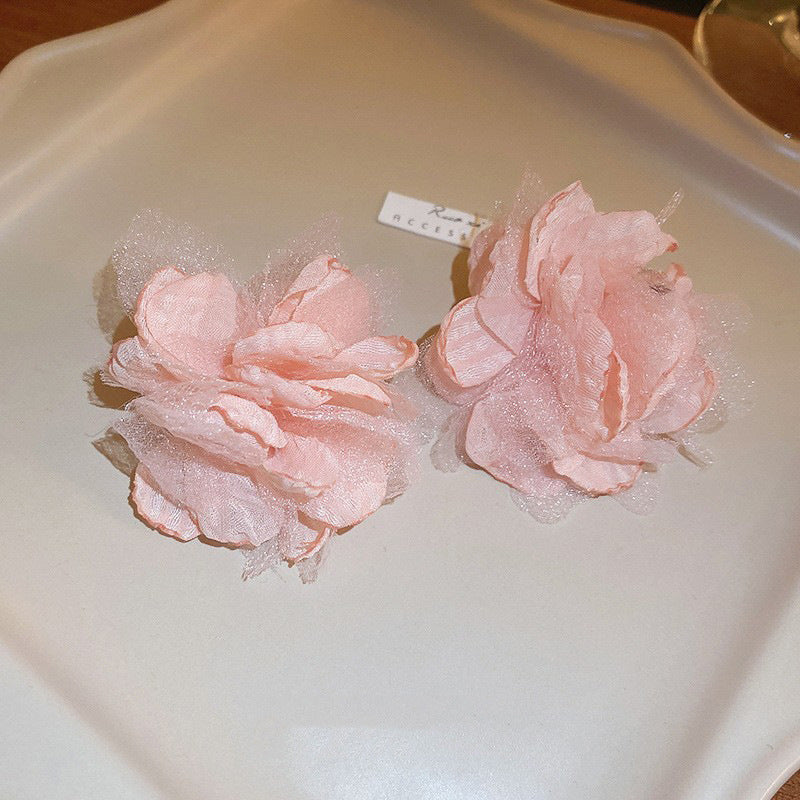 Boucles d'Oreilles Fleurs Colorées Acrylique 10g - 7 Designs