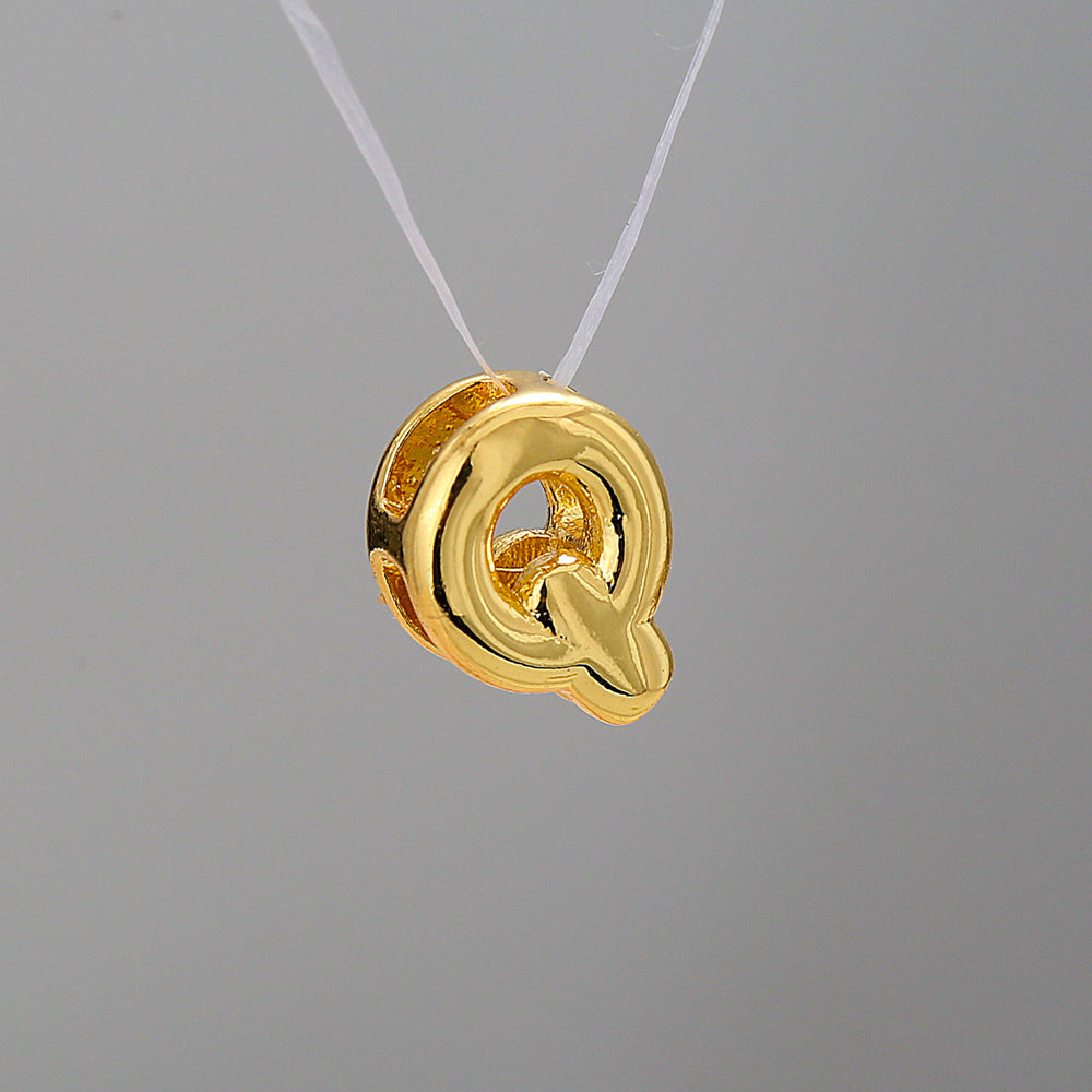 Collier Alphabet Acier Inoxydable 8g - 26 Lettres Personnalisables