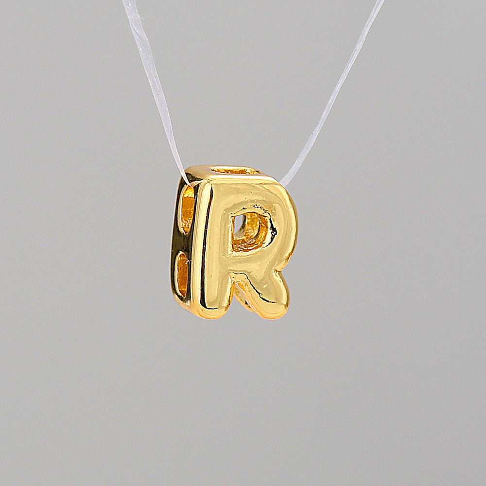 Collier Alphabet Acier Inoxydable 8g - 26 Lettres Personnalisables