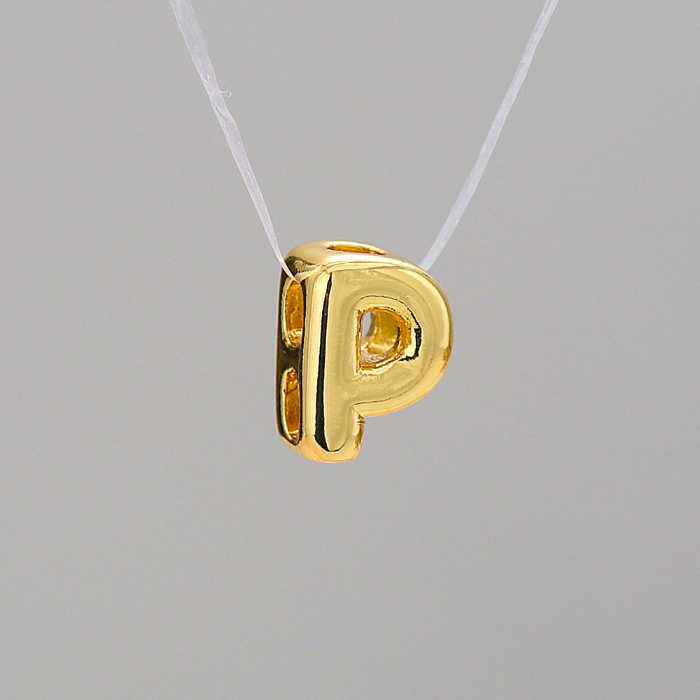 Collier Alphabet Acier Inoxydable 8g - 26 Lettres Personnalisables