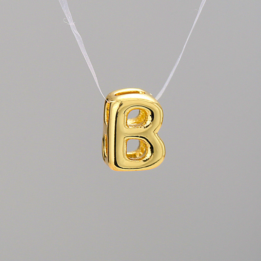 Collier Alphabet Acier Inoxydable 8g - 26 Lettres Personnalisables