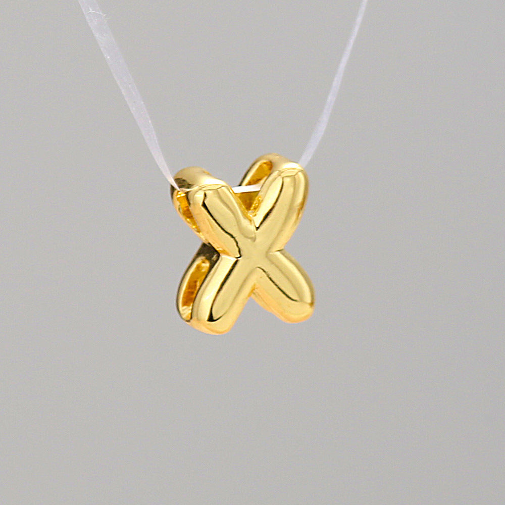Collier Alphabet Acier Inoxydable 8g - 26 Lettres Personnalisables