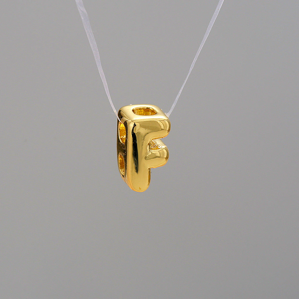 Collier Alphabet Acier Inoxydable 8g - 26 Lettres Personnalisables