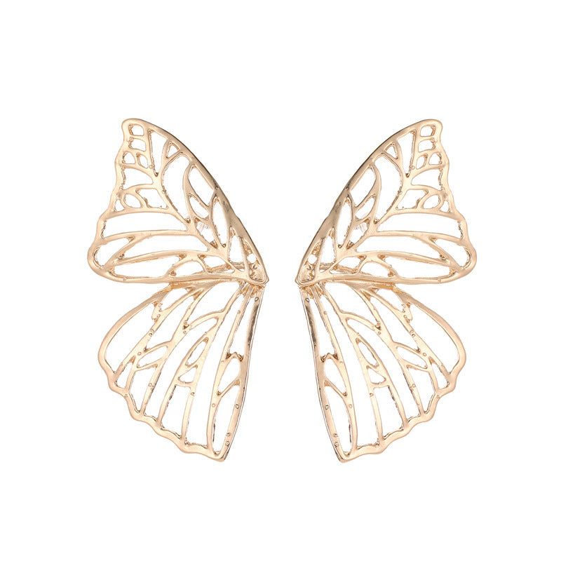 Boucles d'Oreilles Papillon Sculpté 26g Design Creux
