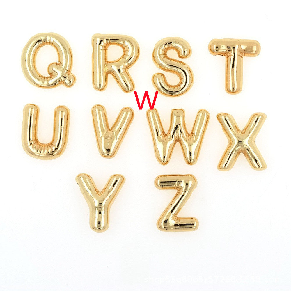Pendentif Brillance Initiale Cuivre Étincelant - 26 Lettres