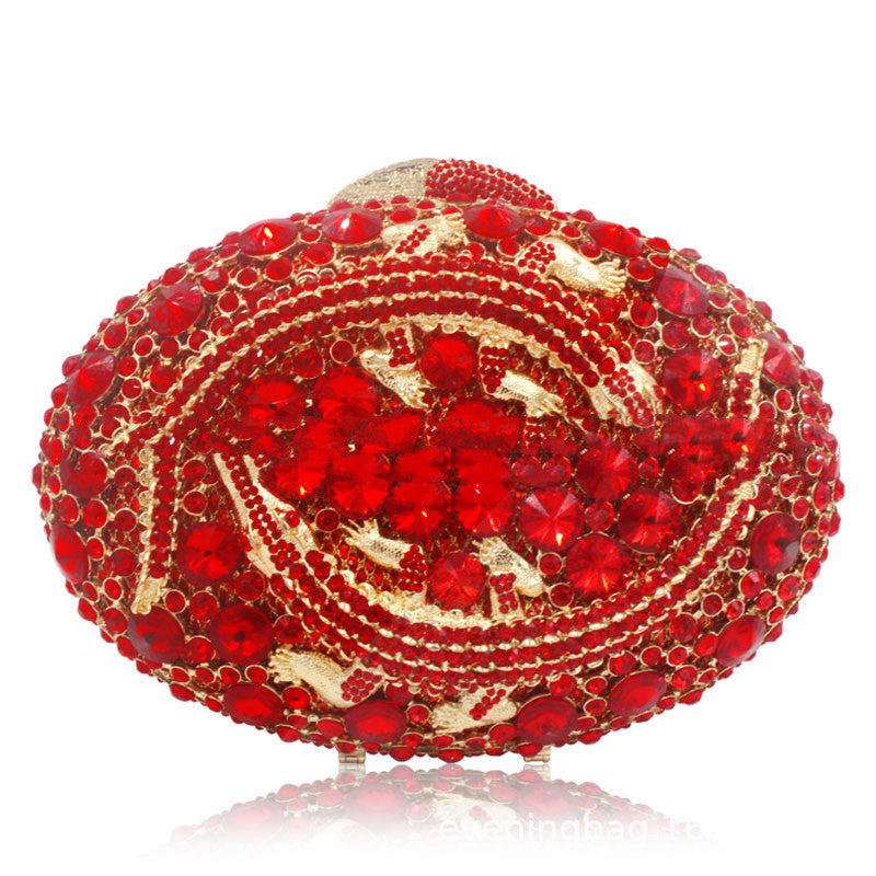 Clutch Sac à Main de Soirée Strass - Pochette Bijoux Femme