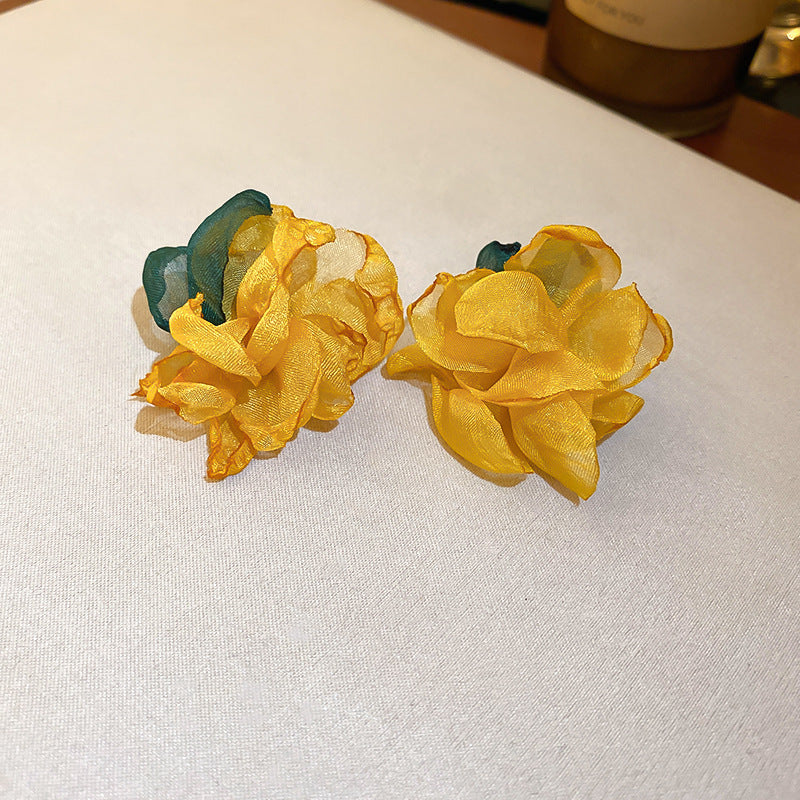 Boucles d'Oreilles Romantiques Cœur Nœud 20g