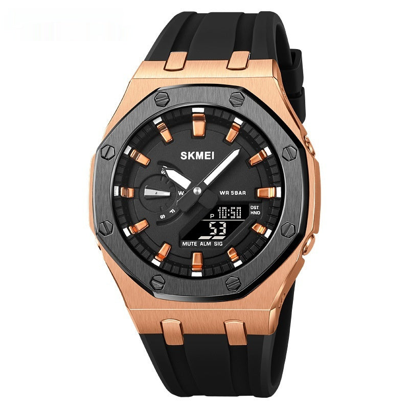 Montre Sport Électronique Étanche 100g - LED Lumineuse Multifonction 5 Alarmes SADJÉ