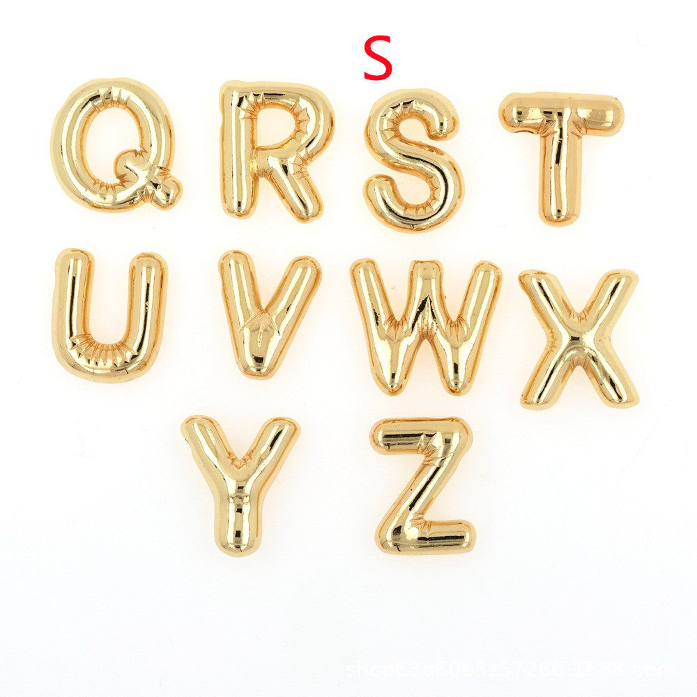 Pendentif Brillance Initiale Cuivre Étincelant - 26 Lettres
