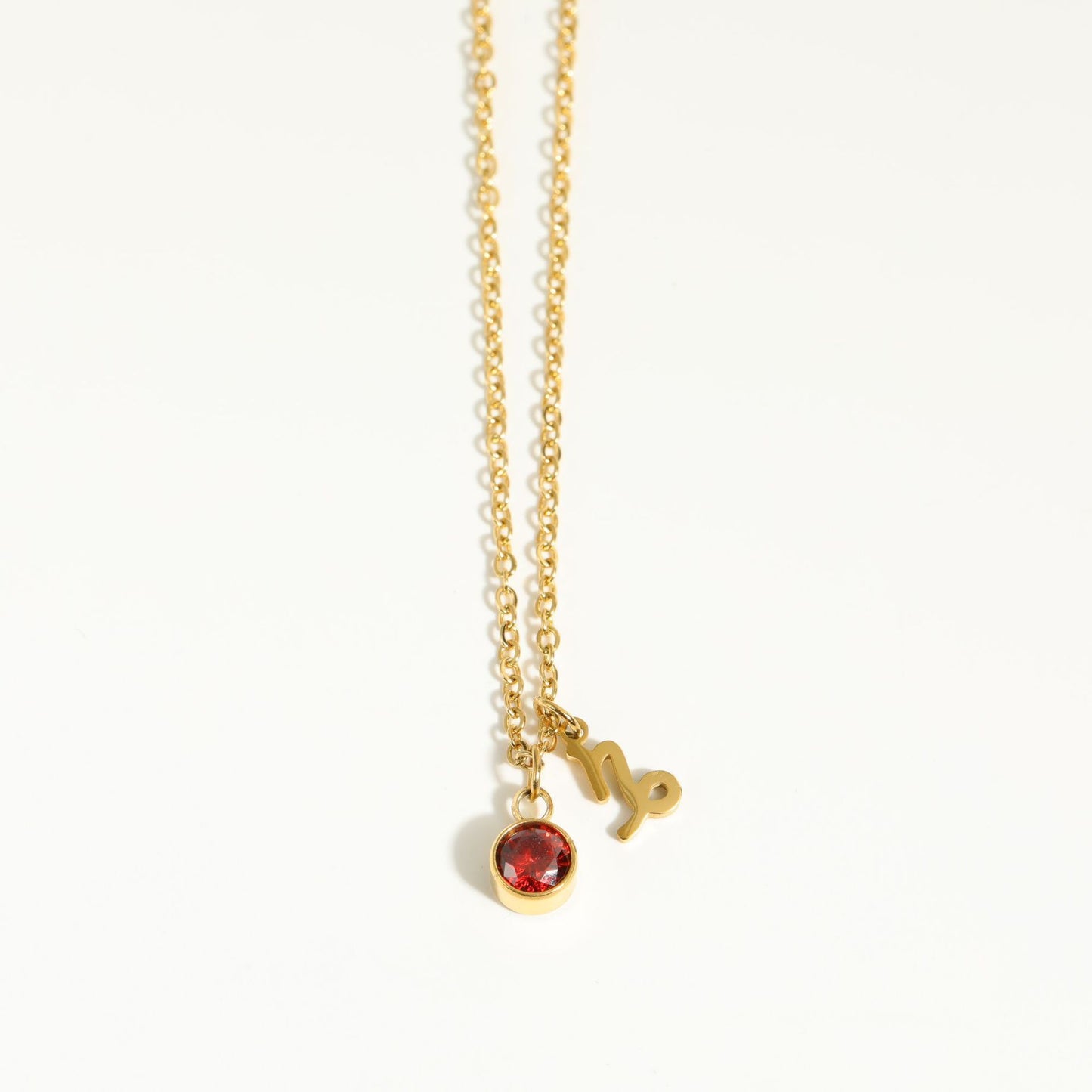 Collier Pendentif Zircon 5mm 15g - 12 Signes Zodiacaux