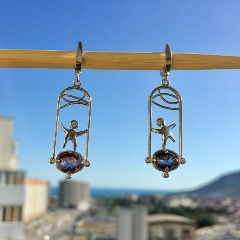Boucles d'Oreilles Asymétriques 20g - Formes Géométriques Variées