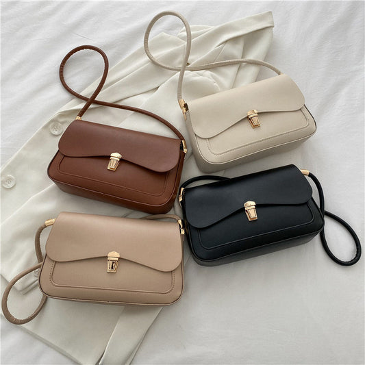 Sac simple à une épaule de couleur unie pour femme