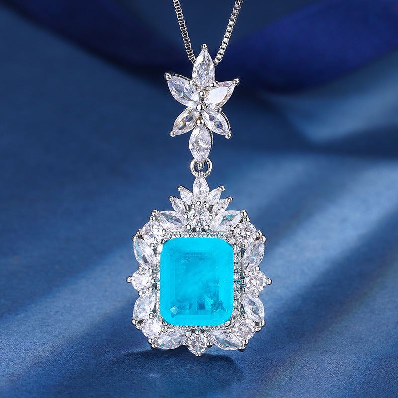 Parure Bijoux Cuivre Plaqué 24g - Motifs Géométriques Carrés